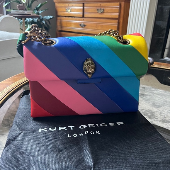 Kurt Geiger Rainbow Shop Kensington Leather Crossbody Bag